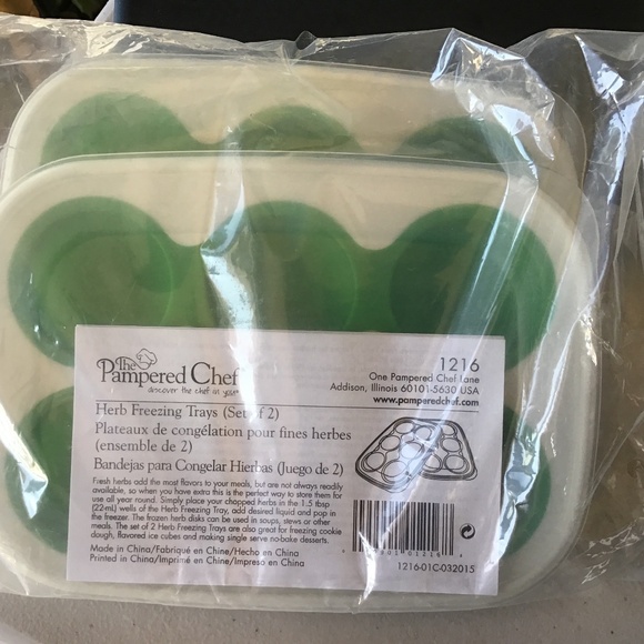 New Pampered Chef herb freezing trays - set of two trays - Picture 1 of 1